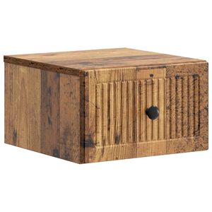 vidaXL N&aacute;stěnn&yacute; nočn&iacute; stolek Star&eacute; dřevo 33 x 34,5 x 20 cm