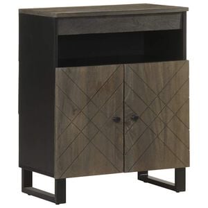 vidaXL Př&iacute;born&iacute;k 60 x 33 x 75 cm čern&aacute; masivn&iacute; mangovn&iacute;kov&eacute; dřevo