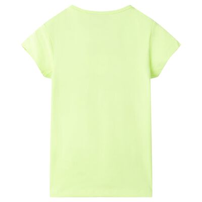 Dětské tričko fluorescenční žluté 92