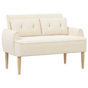 vidaXL Pohovka s knofl&iacute;kov&yacute;m pro&scaron;&iacute;v&aacute;n&iacute;m Kr&eacute;mov&aacute; 117 x 67 x 77 cm