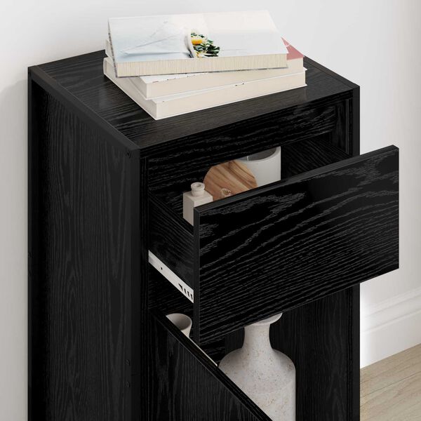 vidaXL Servírovací skříň Černý dub 81 x 36 x 150.5 cm kompozitní dřevo