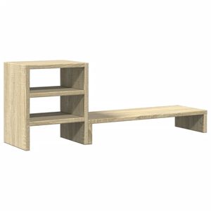 vidaXL Stojan na monitor s organiz&eacute;rem dub sonoma kompozitn&iacute; dřevo