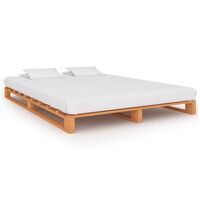 vidaXL Rám postele z palet hnědý masivní borovice 180 x 200 cm