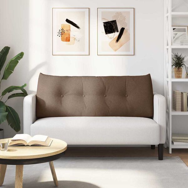 vidaXL Pol&scaron;t&aacute;ř na z&aacute;da Hněd&aacute; 120 x 24 x 50 cm textil