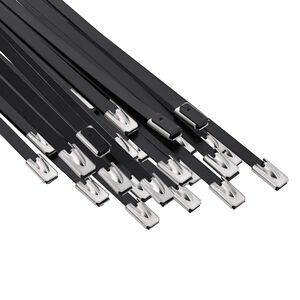 vidaXL Kabelov&aacute; vazba 25 ks 4,6 x 800 mm Čern&aacute;