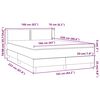 vidaXL Box spring postel s matrac&iacute; čern&aacute; 160x220 cm samet