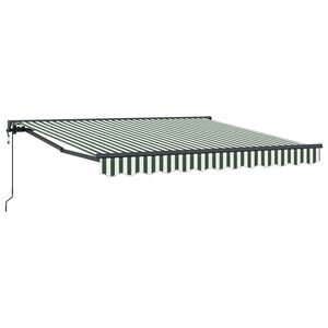 vidaXL R&aacute;m mark&yacute;zy Zelen&aacute; a b&iacute;l&aacute; 300 x 250 cm