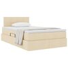 vidaXL Postel s &uacute;ložn&yacute;m prostorem a matrac&iacute; Kr&eacute;mov&aacute; 120 x 200 cm