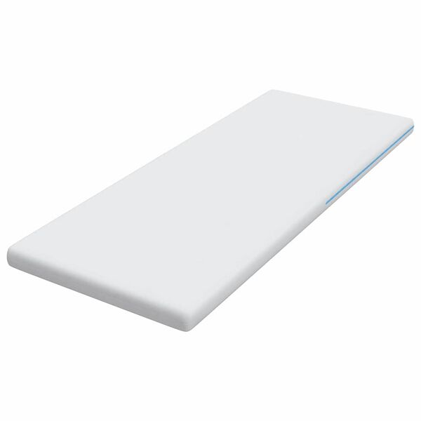 vidaXL Topper na matraci B&iacute;l&aacute; 200 x 200 x 7 cm Jacquardov&aacute; tkanina