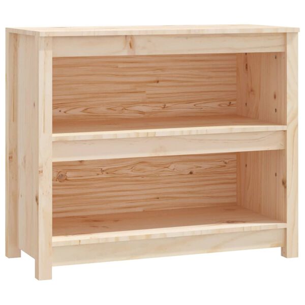 vidaXL Knihovna &scaron;ed&aacute; 80x35x68 cm masivn&iacute; dřevo borovice