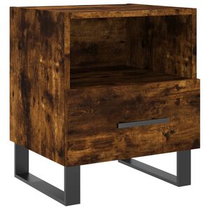 vidaXL Nočn&iacute; stolek kouřov&yacute; dub 40 x 35 x 47,5 cm kompozitn&iacute; dřevo