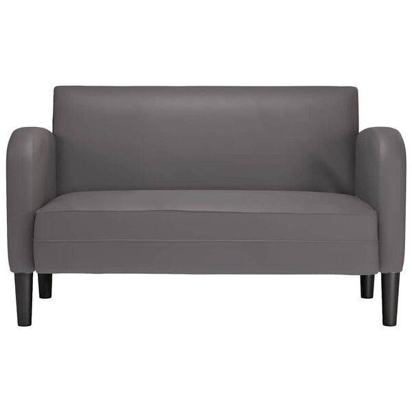 vidaXL Loveseat Sofa &scaron;ed&aacute; 110 cm uměl&aacute; kůže