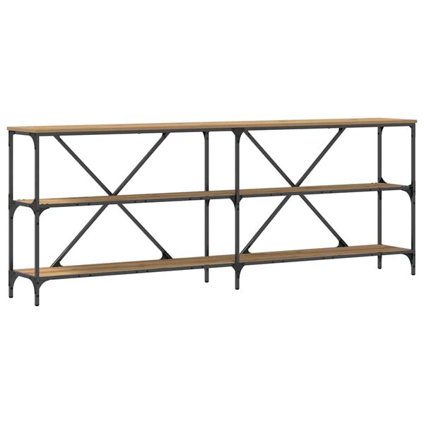 vidaXL Konzolov&yacute; stolek Uměleck&yacute; dub 200 x 30 x 75 cm kompozitn&iacute; dřevo