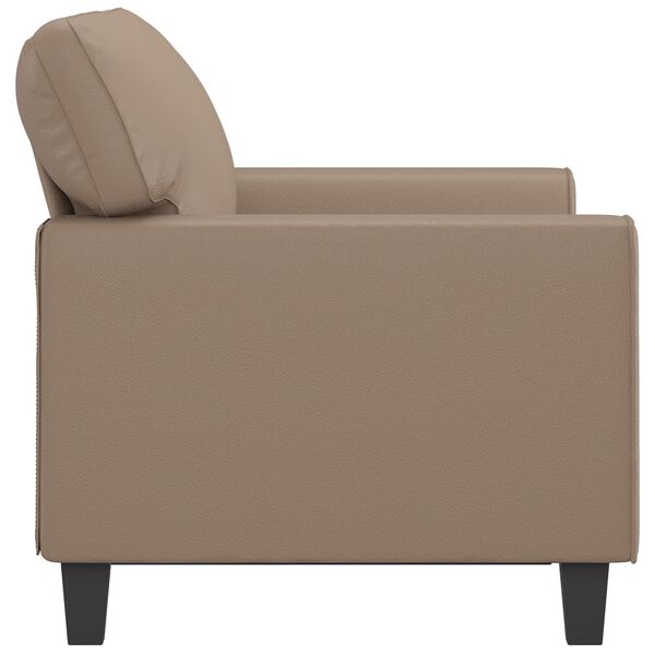 vidaXL 2m&iacute;stn&aacute; pohovka cappuccino 120 cm uměl&aacute; kůže