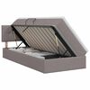 vidaXL Postel s &uacute;ložn&yacute;m prostorem a matrac&iacute; Taupe 90 x 200 cm Samet