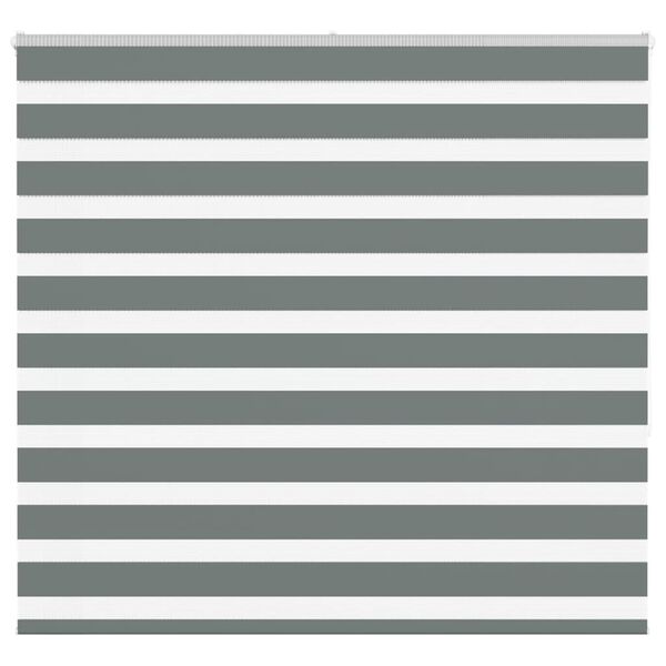 vidaXL Zebra roleta tmavě &scaron;ed&aacute; 155x150cm &scaron;&iacute;řka l&aacute;tky 150,9cm polyester