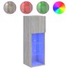 vidaXL TV skř&iacute;ňka s LED osvětlen&iacute;m &scaron;ed&aacute; sonoma 30,5 x 30 x 90 cm