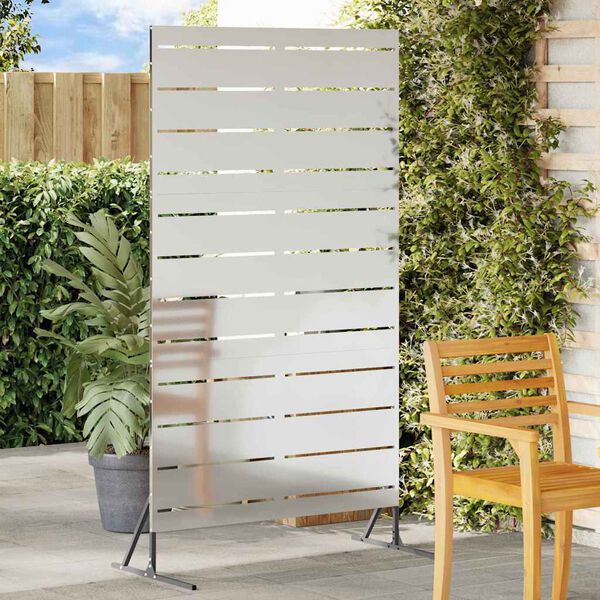 vidaXL Obrazovka pro soukrom&iacute; &Scaron;ed&aacute; 100 x 50 x 180 cm Ocel