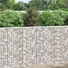 vidaXL Trap&eacute;zov&yacute; gabionov&yacute; vyv&yacute;&scaron;en&yacute; z&aacute;hon pozinkovan&aacute; ocel 80x20x100cm