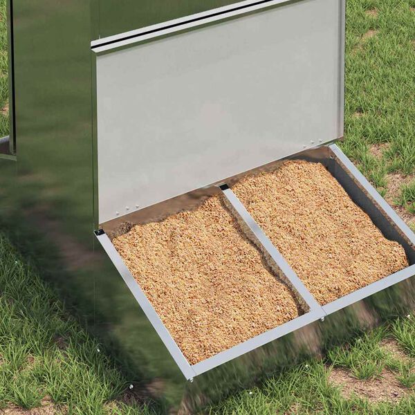 vidaXL Krm&iacute;tko pro prasata Stř&iacute;brn&aacute; 82 x 51 x 91,5 cm Pozinkovan&aacute; ocel