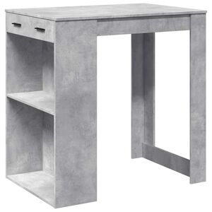 vidaXL Barov&yacute; stůl betonově &scaron;ed&yacute; 102 x 70 x 103,5 cm kompozitn&iacute; dřevo