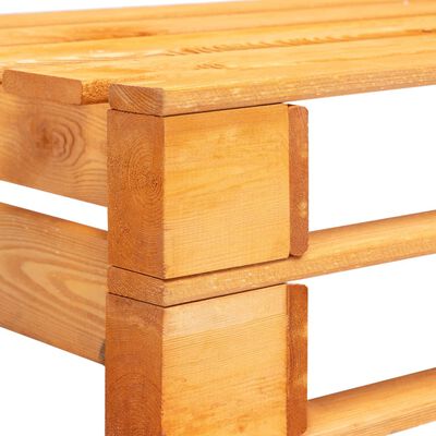 vidaXL Zahradní lavice z palet dřevo medově hnědá