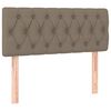 vidaXL Box spring postel s matrac&iacute; taupe 90x200 cm textil
