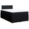 vidaXL Box spring postel s matrac&iacute; čern&aacute; 120x190 cm textil