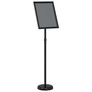 vidaXL St&aacute;nky pro veletrhy Čern&aacute; 25 x 25 x 125 cm Hlin&iacute;k