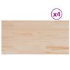 vidaXL Stoln&iacute; desky 4 ks 100x50x2,5 cm obd&eacute;ln&iacute;kov&eacute; masivn&iacute; borovice