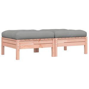 vidaXL Zahradn&iacute; podnožky s podu&scaron;kami 2 ks masivn&iacute; dřevo douglasky