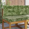vidaXL Venkovn&iacute; pol&scaron;t&aacute;ř na pohovku 2 pcs Listov&yacute; design Polyester