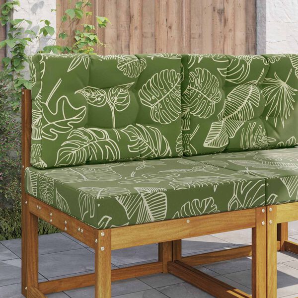 vidaXL Venkovn&iacute; pol&scaron;t&aacute;ř na pohovku 2 pcs Listov&yacute; design Polyester