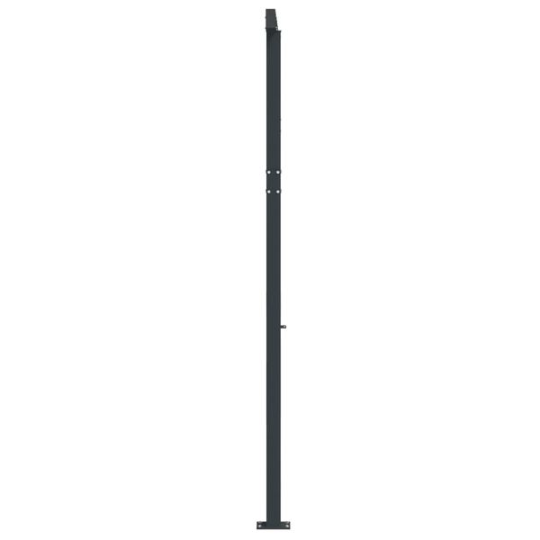 vidaXL Sada sloupků pro mark&yacute;zu antracitov&aacute; 600 x 245 cm železo