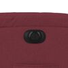 vidaXL Elektrické polohovací křeslo vínové textil