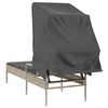 vidaXL Zahradní lehátko se stříškou světle šedé polyratan