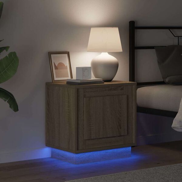 vidaXL Nočn&iacute; skř&iacute;ňka Sonoma dub 44 x 34,5 x 45 cm kompozitn&iacute; dřevo