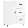 vidaXL Př&iacute;born&iacute;k b&iacute;l&yacute; s vysok&yacute;m leskem 69,5x34x90 cm kompozitn&iacute; dřevo