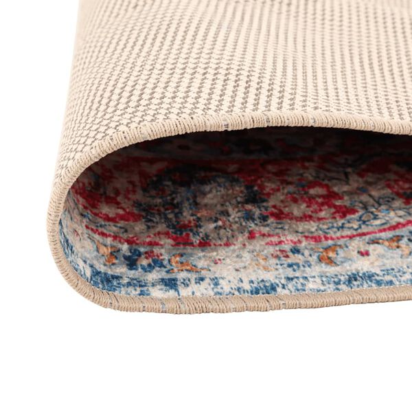 vidaXL Koberec prateln&yacute; v&iacute;cebarevn&yacute; &Oslash; 120 cm protiskluzov&yacute;