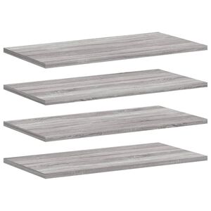vidaXL N&aacute;stěnn&eacute; police 4 ks &scaron;ed&eacute; sonoma 60x20x1,5 cm kompozitn&iacute; dřevo