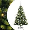 vidaXL Uměl&yacute; zavě&scaron;en&yacute; v&aacute;nočn&iacute; stromeček 150 LED Zelen&aacute; 120 cm PVC a PE