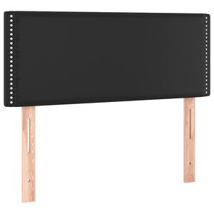 vidaXL Čelo postele čern&eacute; 100x5x78/88 cm uměl&aacute; kůže