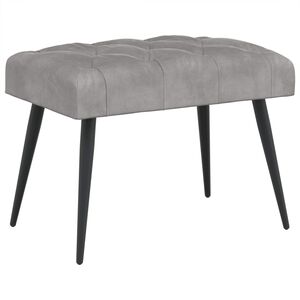 vidaXL Lavice s knofl&iacute;kov&yacute;m pro&scaron;&iacute;v&aacute;n&iacute;m Světle &scaron;ed&aacute; 60 x 40 x 45 cm