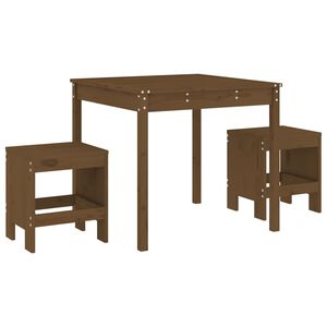vidaXL 3d&iacute;ln&yacute; zahradn&iacute; bistro set medově hněd&yacute; masivn&iacute; borov&eacute; dřevo