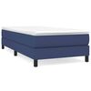 vidaXL R&aacute;m postele s boxspringem modr&aacute; 100x200 cm textil