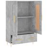 vidaXL Skř&iacute;ň highboard betonově &scaron;ed&aacute; 69,5x31x115 cm kompozitn&iacute; dřevo