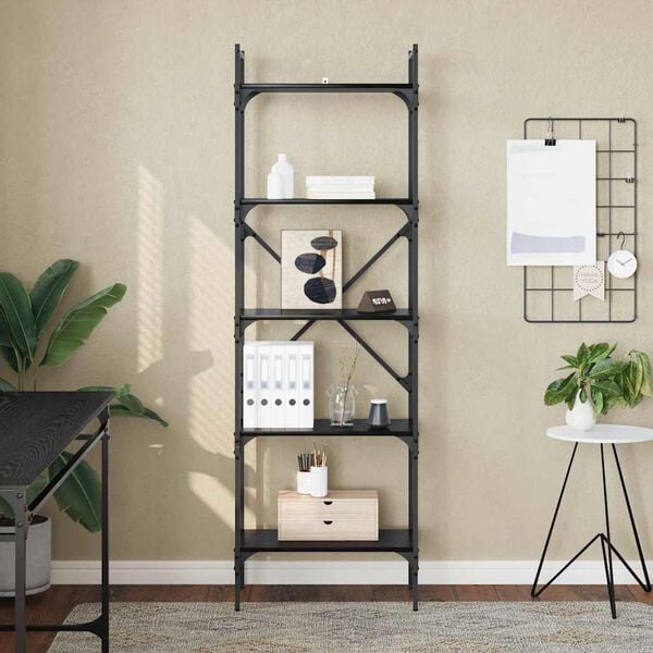 vidaXL knihovna Čern&yacute; dub 56 x 32 x 174 cm kompozitn&iacute; dřevo