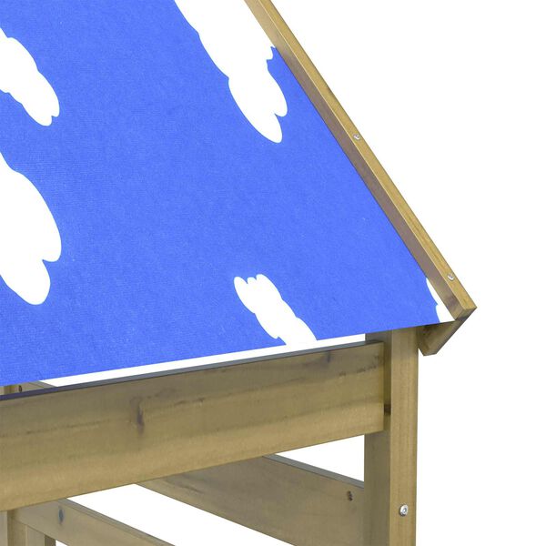 vidaXL Hern&iacute; věž Hněd&aacute; 52,5 x 85 x 265 cm Pevn&eacute; impregnovan&eacute; dřevo