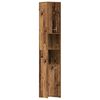vidaXL Koupelnov&aacute; skř&iacute;ňka old wood 30 x 30 x 183,5 cm dřevotř&iacute;ska