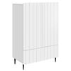vidaXL Serv&iacute;rovac&iacute; skř&iacute;ň B&iacute;l&aacute; 66 x 34,5 x 97 cm Kompozitn&iacute; dřevo